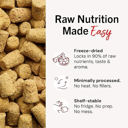 Stella & Chewy's Freeze-Dried Raw Salmon & Cod Meal Mixers- Dog Food Topper and Mixer - Made with 95% Wild-Caught Salmon & Cod, Organs & Bone - Perfect for Picky Eaters - Grain-Free - 3.5 oz
