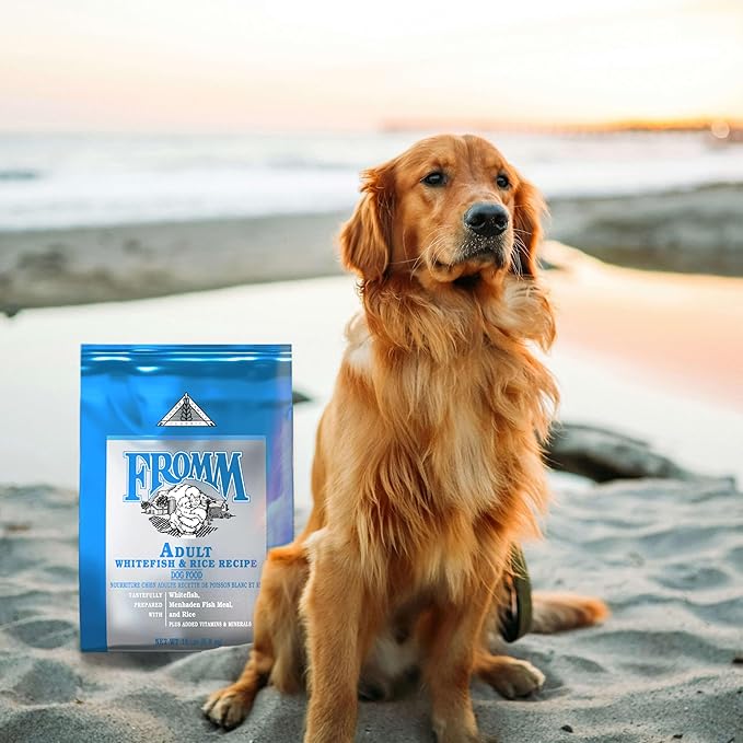 Fromm Classic Adult Whitefish & Rice Dog Food - Premium Dry Dog Food for Large, Medium, & Small Breeds - Whitefish & Rice Recipe - 30 lb