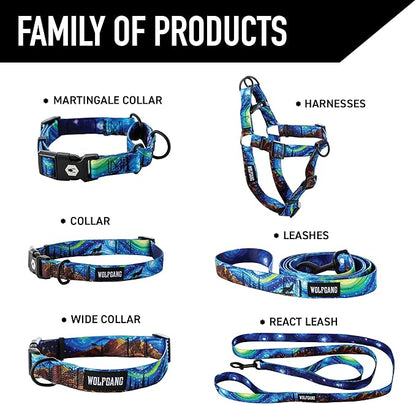 Wolfgang Heavy Duty Dog Leash, Pull-Tested for Walking & Training, StarryWolf Print, Large