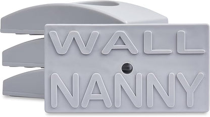 Wall Nanny - Baby Gate Wall Protector (Made in USA) Protects Walls and Doorways from Pet Gates - for Pressure Mounted Indoor Safety Baby Gates - Gray