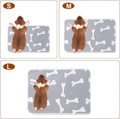 1 Pack 3 Blankets Super Soft Fluffy Premium Fleece Pet Blanket Flannel Paw Printed Throw for Dog Puppy Cat (Small 23x16'', Star, Bone, Love)