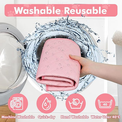 Dog Cat Playpen Indoor Outdoor for Puppy Pet Dogs Cat Recovery After Surgery, Dog Tent Crates Cage Indoor/Outdoor, Portable Pop Up Kennel with Carrying Case for Travel (Pink with Pad, Medium)