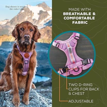 Wilderdog Lightweight Dog Harness with Reflective Straps - Medium - Olive