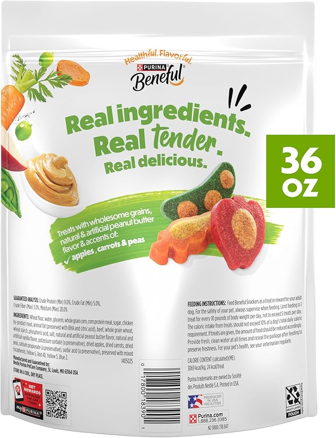 Purina Beneful Baked Delights Snackers Dog Treats, 36 OZ