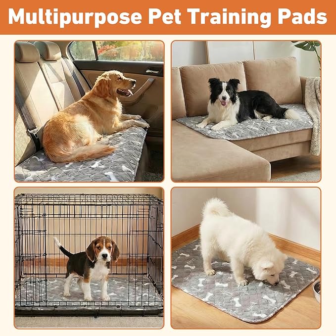Puppy Pads with Pheromones,Forever Pad,Washable Pee Pads for Dogs,Reusable Pee Pads for Dogs,Waterproof and Leak-Proof,Non-Slip Base Training Pads Suitable for Home and Dog Crates(Brown Puppies,S)