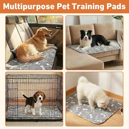 Puppy Pads with Pheromones,Forever Pad,Washable Pee Pads for Dogs,Reusable Pee Pads for Dogs,Waterproof and Leak-Proof,Non-Slip Base Training Pads Suitable for Home and Dog Crates(Brown Puppies,S)