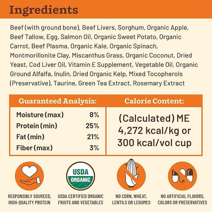Primal Kibble in The Raw, Freeze Dried Dog Food, Beef, Scoop & Serve, Made with Raw Protein, Whole Ingredient Nutrition, Crafted in The USA, Dry Dog Food 5.4 lb Bag