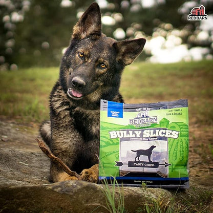 Redbarn Bully Slices for Dogs, Highly Palatable, Long-Lasting Natural Dental Treats with Functional Ingredients, 9 oz. (Pack of 2) - Original Bully