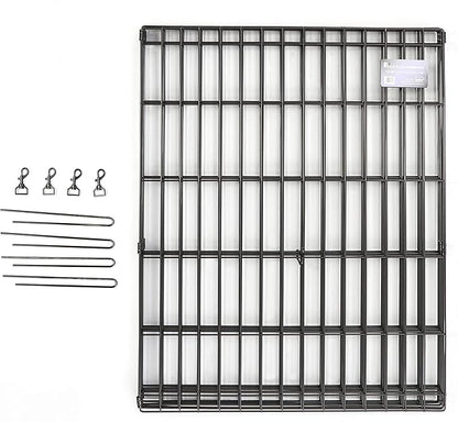 MidWest Homes for Pets 42-Inch Exercise Pen, for Indoor and Outdoor Use, 16 Sq Feet of Play, Single Door Folding Dog Pen, with Large Door Opening & Secure Latch, Easy to Set Up, Foldable Dog Playpen