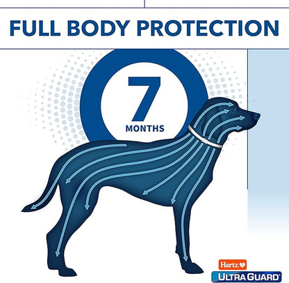 Hartz UltraGuard Plus Flea & Tick Collar for Dogs and Puppies, 7 Month Flea and Tick Prevention and Protection Per Collar, Reflective Orange, up to 22 Inch Neck (Pack of 2)