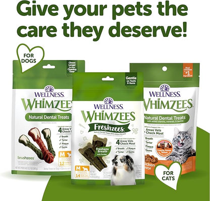 Wellness WHIMZEES Freshzees Dog Dental Treat, Soft Chews, Freshens Breath, Extra-Small Size, 14.81 oz Bag, 56 Count