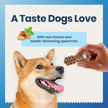 Blue Buffalo Dental Chews Large Natural Dog Treats, Chicken & Spearmint 33-oz Bag (21 Count)