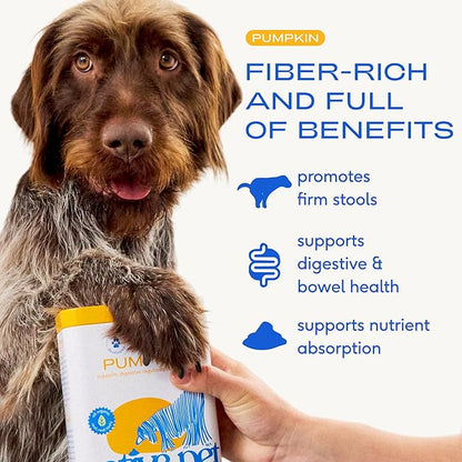 Native Pet Goat Milk Powder for Dogs (120 Scoops) & Pumpkin Powder for Dogs (60 Scoops) - Organic Goat Milk Food Topper for a Healthy Digestive System & Organic Pumpkin Fiber
