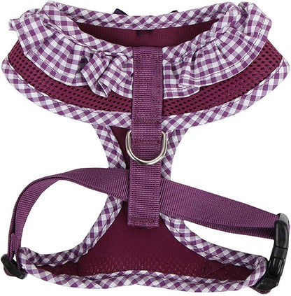 Authentic Puppia Vivien Harness, Purple, Medium