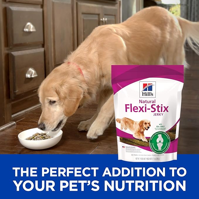 Hill's Natural Flexi-Stix Dog Treats, Turkey Jerky, 7.1 oz. Bag