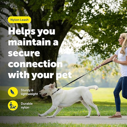 PetSafe Nylon Leash - Everyday Use Dog Leash - Lightweight Nylon - Quick Attach - Durable Pet Lead - 3/4" Wide - 6 Foot - Red