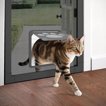 PETLESO Dog Door for Screen Door, Cat Door Screen Small Dog Door Insert for Sliding Door Easy Install, Small 8"×10"