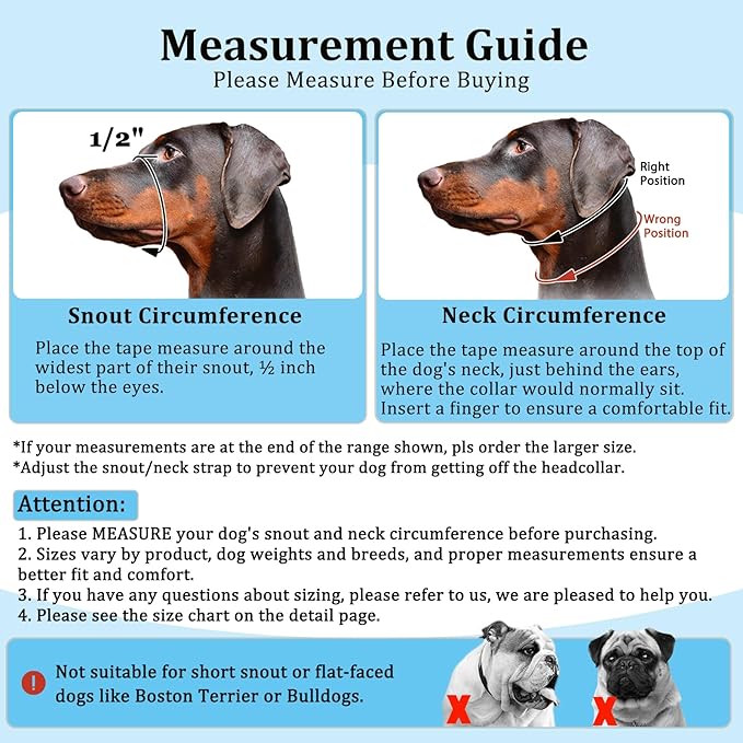 BARKLESS Dog Head Collar, No Pull Head Halter with Soft Padding, Reflective Soft Padded Snout Harness for Large Dogs, Labrador, Golden Retrievers, German Shepherd