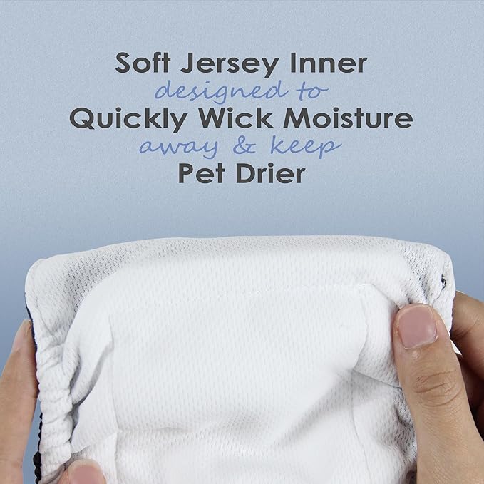 wegreeco Washable Male Dog Belly Band (Stylish Pattern)- Pack of 3 - Washable Male Dog Belly Wrap, Dog Diapers Male (Lovely Dogs, Medium)