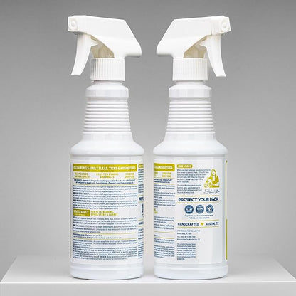 Wondercide - Flea, Tick & Mosquito Spray for Dogs, Cats, and Home - Flea and Tick Killer, Control, Prevention, Treatment - with Natural Essential Oils - Pet and Family Safe - Lemongrass 32 oz