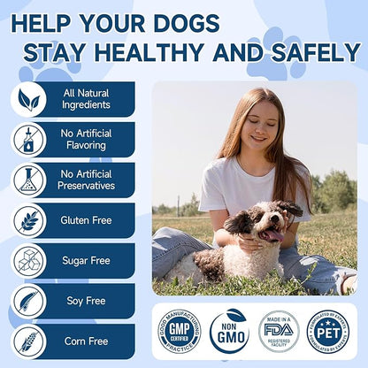 Woyamay Dog Probiotic for Dogs, 200 Soft Treats Dog Probiotics for Digestive Health & Immune System, Probiotic Chews for Dogs, Support Gut Health|Itchy Skin|Diarrhea|Gas Relief Treatment