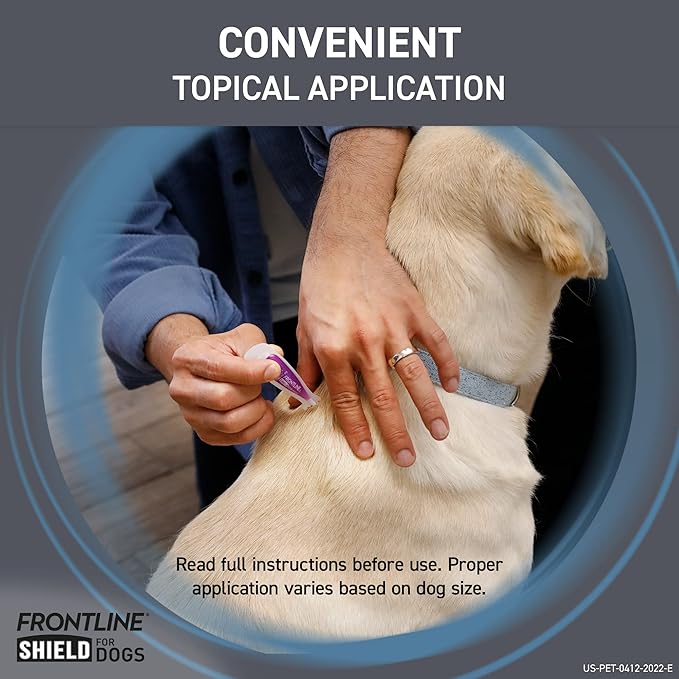 FRONTLINE Shield Flea & Tick Treatment for Large Dogs 41-80 lbs. Count of 6