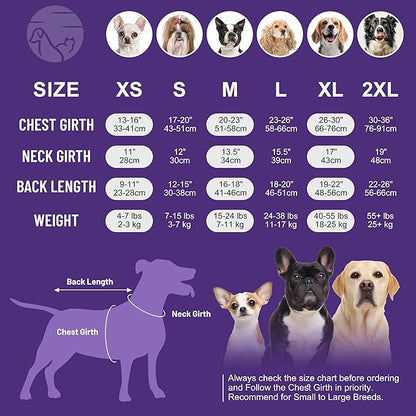 cyeollo Dog Surgery Recovery Suit Soft Breathable Female Male Pet Bodysuit for Spay, Neuter, Surgical Recovery Shirt for Small Medium Large Dogs, Blue, L