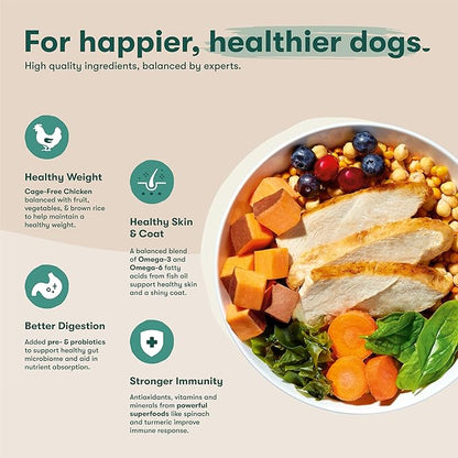 Jinx Premium Grain-Free Dry Dog Food, for All Lifestages - Real Chicken, Sweet Potato & Carrot Kibble with Superfoods for Immune Support & Probiotics for Digestive Support - No Fillers -30lb