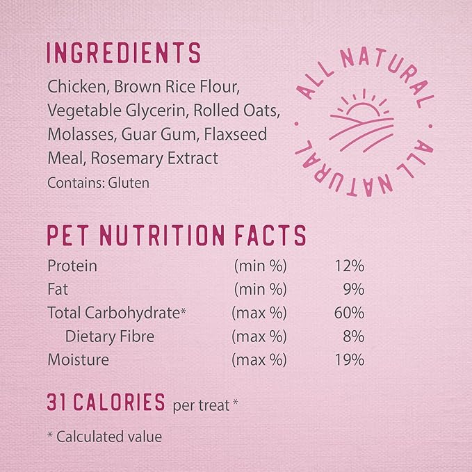 Caledon Farms Chewy Chicken Sticks Dog Treats: 220G/7.8OZ (Pack of 2)