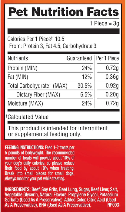 Pup-Peroni Minis Original Beef Recipe Dog Treats, 5.6 Oz. Bag, (Pack of 8)