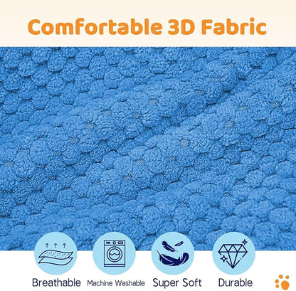 Supet Inflatable Dog Cone Collar for Dogs to Stop Licking, Dog Donut Collar After Surgery, Soft Pet Cone for Small Medium Large Dogs Blue 02 L