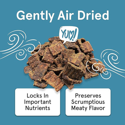 TRMC Real Meat Dog Treats - 12oz Bag of Bite-Sized Air-Dried Fish & Venison Jerky for Dogs - Grain-Free Jerky Dog Treats Made up of 95% All-Natural, Free-Range Venison & Ocean-Caught Fish