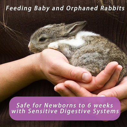 Rabbit Milk Replacer, Bunny Milk Replacement - High-Protein Formula for Newborn Bunnies & Orphaned Baby Rabbits, Supports Gut Health and Digestion (200 Grams)