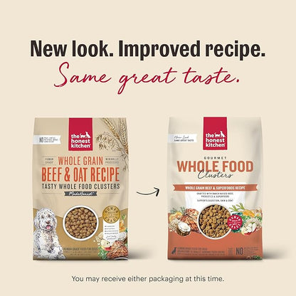 The Honest Kitchen Human Grade Whole Food Clusters Dog Grain Free Beef 10 lb Bag