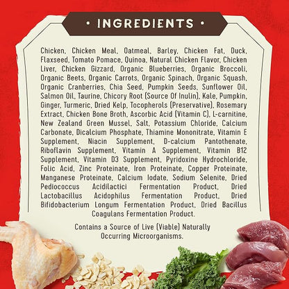 Stella & Chewy's SuperBlends Raw Coated Wholesome Grains Cage-Free Chicken & Duck Recipe with Superfoods, 21 lb. Bag