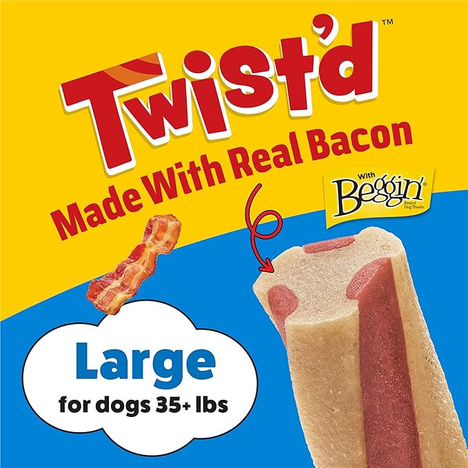 Purina Busy With Beggin' Dog Treats, Twist'd - 10 Count (Pack of 1)