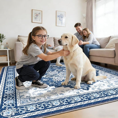 INVENHO 2PACK Washable Pee Pads for Dogs 72"x72" Reusable Dog Pads Extra Large Upgrade Non-Slip Dog Pee Pads Heavy Absorbency Puppy Pee Pads Quick Dry Whelping Pads/Waterproof Puppy Training Pad