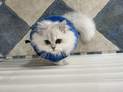 Comfortable & Adjustable Inflatable Pet Collar - Alternative to Cone Shaped Collars - Great for Post-Surgery or Injury Recovery - Durable & Non-Toxic Material -Safe and Protective - - (Small 6-9 in.)