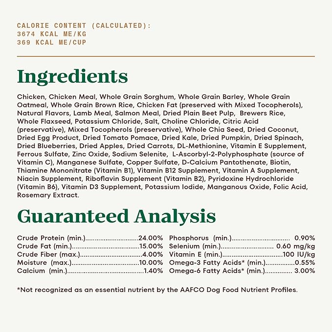 Nutro Ultra Dry Dog Food for Adult Dogs with a Trio of Proteins from Chicken, Lamb and Salmon, 4 lb. Bag