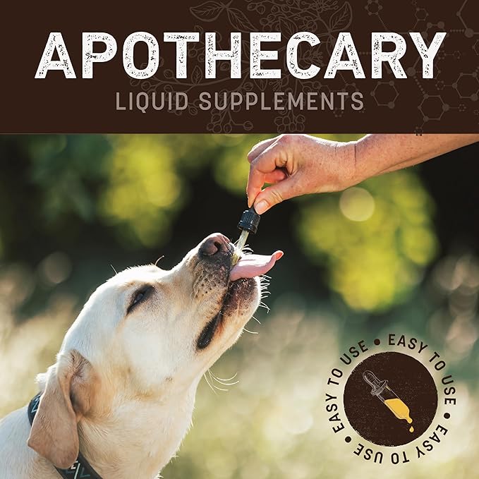 Earth Animal Apothecary Liquid Supplement - Immune Support Herbal Remedies for Dogs & Cats - 2 fl oz