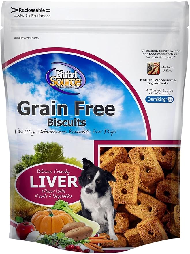 Nutri Source Grain Free Liver Biscuit - 14 oz