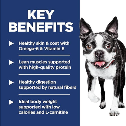 Hill's Science Diet Adult 1-6 Light Small Bites Dry Dog Food, Chicken Meal & Barley, 30 lb. Bag