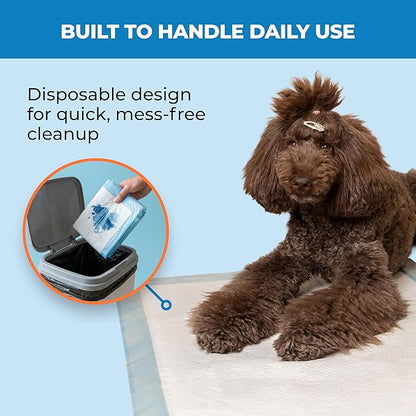 Best Pet Supplies XL (36 x 28 Inches) Puppy Pads 40 Count - Super Absorbent Dog Training Pads, Quick-Dry, Odor Control, Disposable Pee Pads, Leak-Proof Wee Wee Pads for Indoor Dogs – Baby Blue