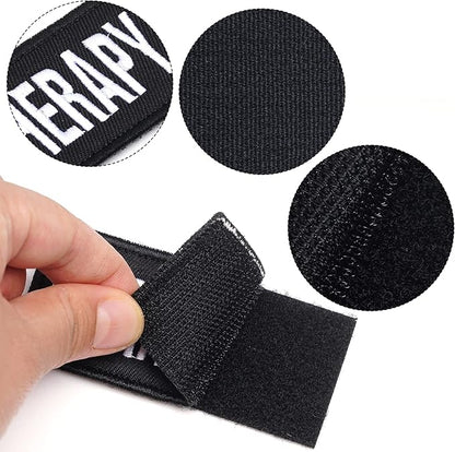 Pistha 12 Pieces Removable Tactical Dog Harness Service Dog Vest Patches Do Not Pet in Training and Emotional Support Dog Vest Patches(3.6 x 1.6Inch)