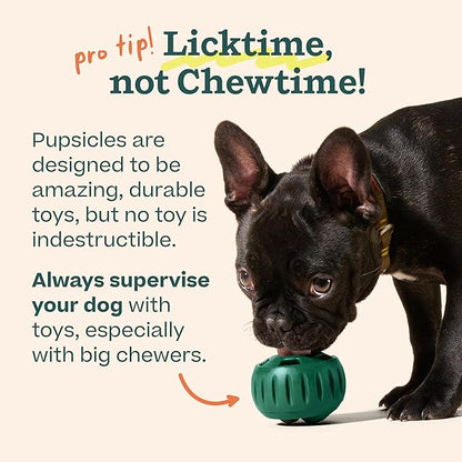 WOOF Pupsicle - Long-Lasting Interactive Dog Ball Toy to Keep Your Pup Busy and Distracted - Safe for Dogs - Low-Mess Design - Dog Toys for Medium and Large Dogs 25-75 lbs