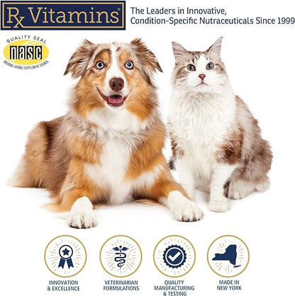 Rx Vitamins Liquid Hepato Support for Dogs & Cats - Liver Support Supplement with Milk Thistle for Dogs (Silymarin & Silybinin) and Vitamin B - Bacon Flavor (4oz)