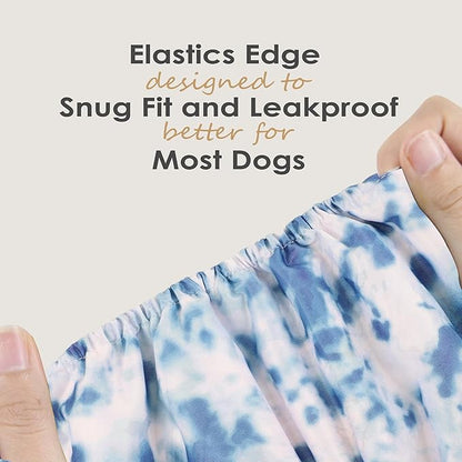 wegreeco Washable Male Dog Belly Band (Stylish Pattern)- Pack of 3 - Washable Male Dog Belly Wrap, Dog Diapers Male (Tie-dye, Ink, X-Large)