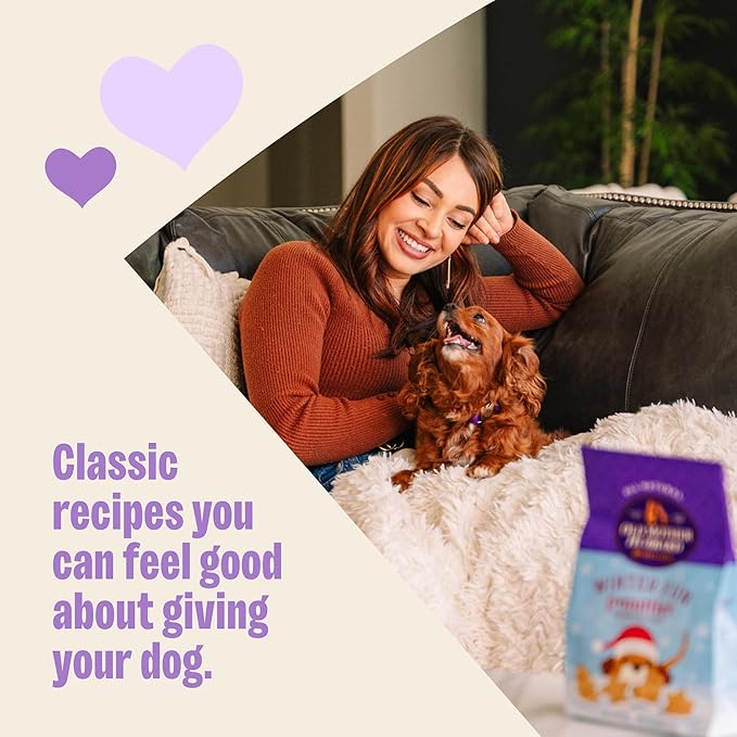 Wellness Old Mother Hubbard Winter Fun P-Nuttier Dog Biscuits, Natural, Seasonal Holiday Treat, Peanut Butter Flavor, 16 oz Bag