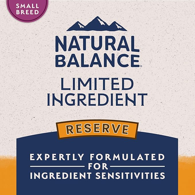 Natural Balance Limited Ingredient Small-Breed Adult Grain-Free Dry Dog Food, Reserve Duck & Potato Recipe, 4 Pound (Pack of 1)
