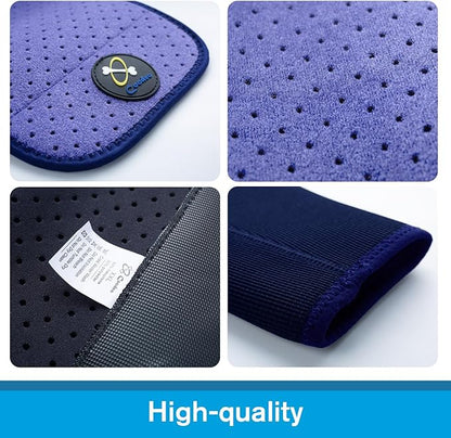Coodeo Dog Recovery Sleeves, Cone Collar Alternative, Abrasion Resistant Dog Recovery Suit, Washable 2.5mm Thick and Waterproof, Pet Wounds Prevent Licking, Biting (Purple, S)